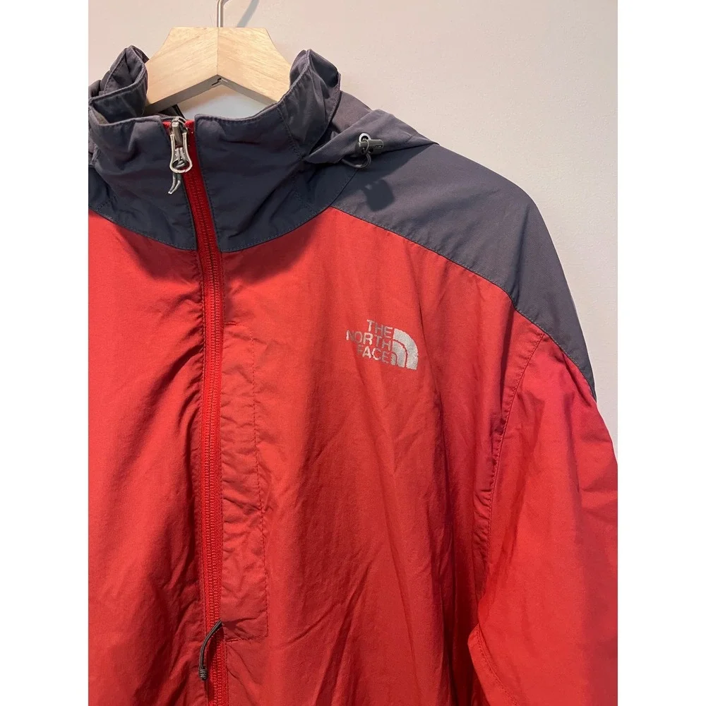 The North Face Men's Hydrenalite Two Tone Red Long Sleeve‎ Hooded Jacket XL